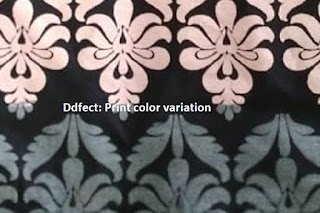 Printing defect in garment panels Printing defect in garment panels