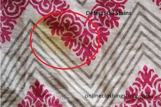 Oil stains in garment Oil stains in garment