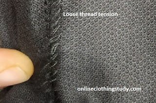 Loose thread tension Loose thread tension