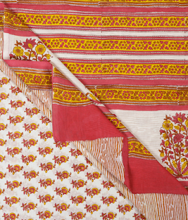 Sanganeri print cotton saree