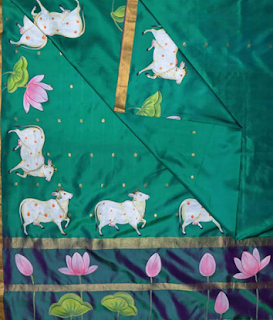 Pichwai painted saree