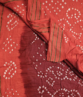 Bandhani cotton saree