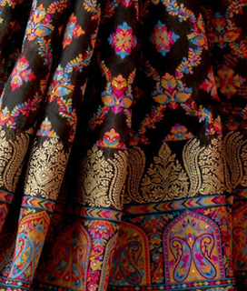 Pashmina weaving work saree