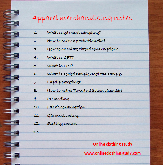 apparel merchandising note apparel merchandising note