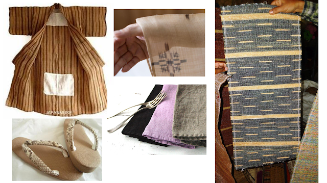 Products made of banana fibres