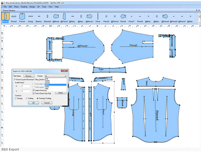 CAD system for apparel industry