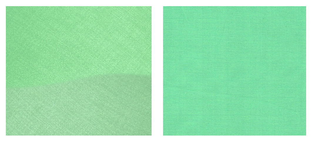 Fabric with CSV defects Fabric with CSV defects