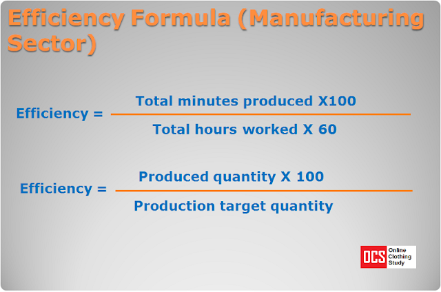 Efficiency calculation formula Efficiency calculation formula