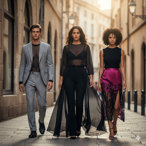 Sheer fabrics and Layering
