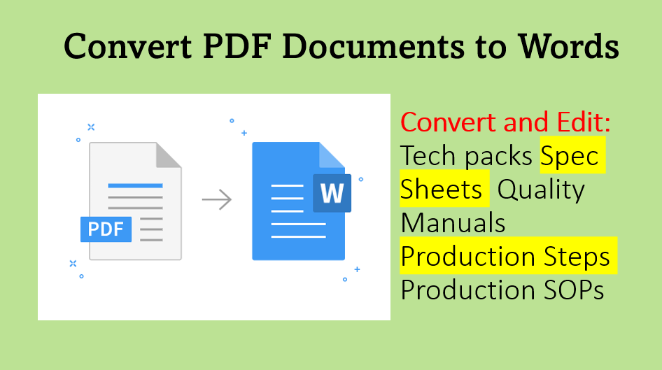 Fashion forward manufacturing Convert PDF to Word