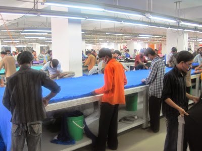 T-shirt making cutting room T-shirt making cutting room