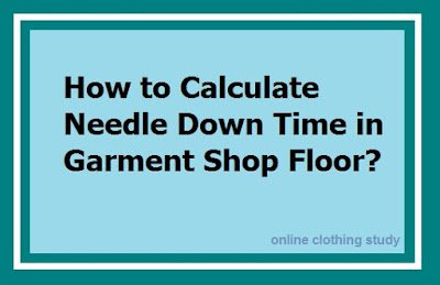 Needle down time Needle down time