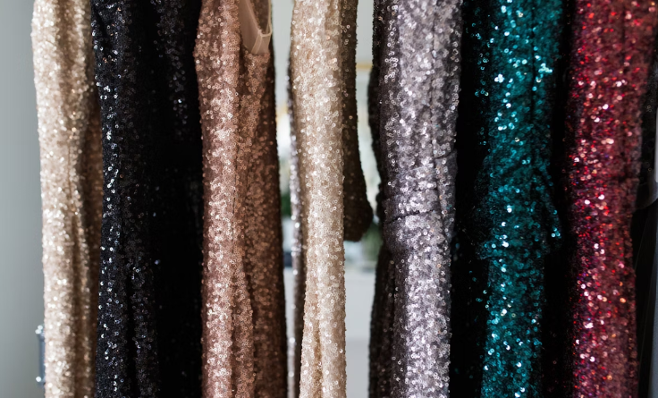 Sequins Shining and Feathers Fluffy