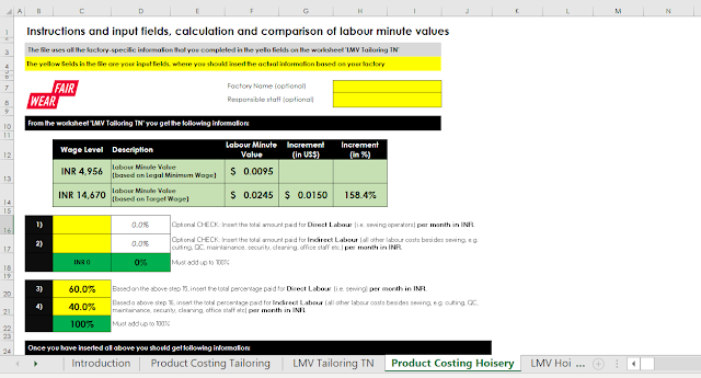 Labour minute value calculator Labour minute value calculator