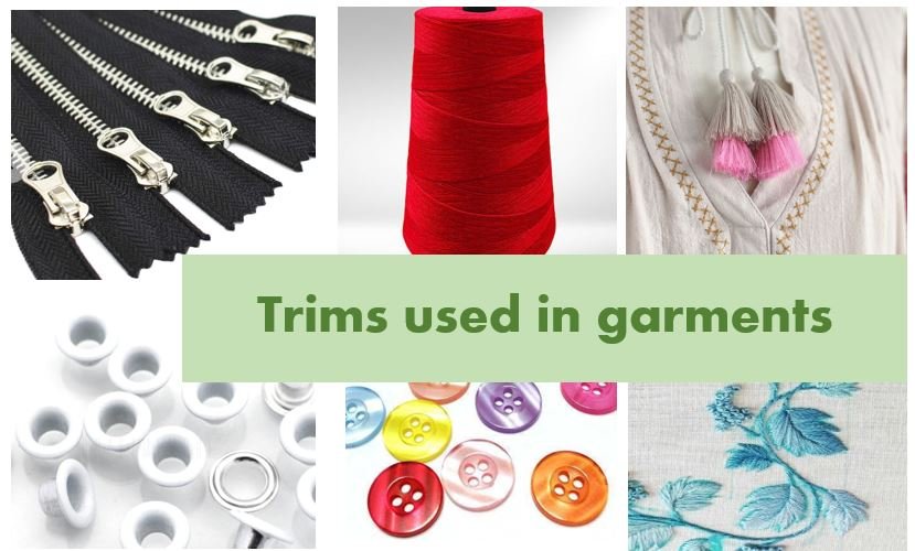Different types of trims used in garment making Different types of trims used in garment making