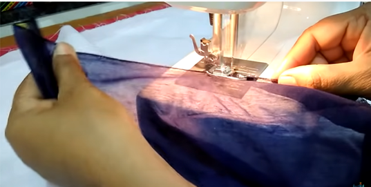 Pico stitch Saree fall