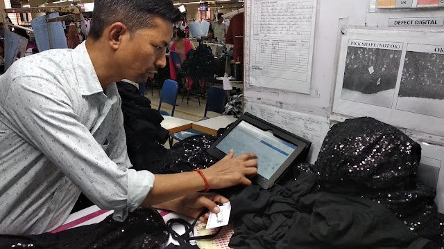 Capturing garment inspection data using quality control application Capturing garment inspection data using quality control application