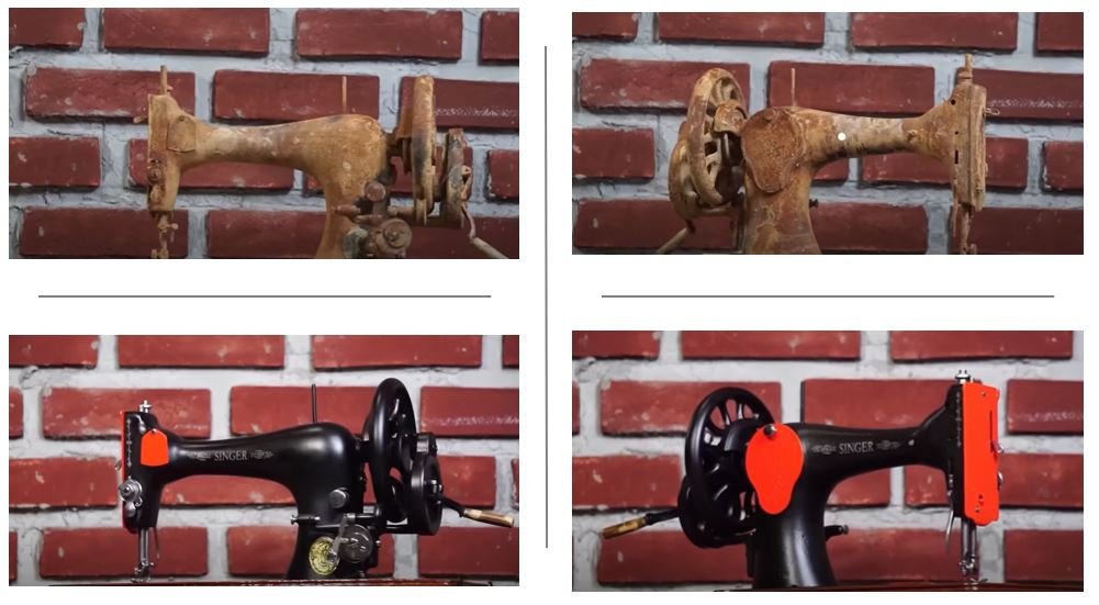 Singer sewing machine restoration