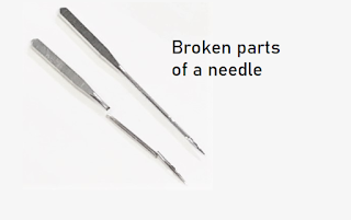 Broken needle Broken needle