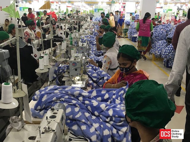 garment factory sewing floor